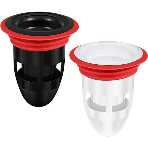 2 st duschgolvavlopp Backflow Preventer avloppskärna Anti-luktplugg för kök badrum 2,56x2,16x1,42 tum