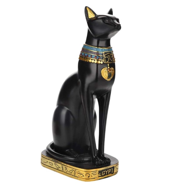 Egyptisk Katteskulptur, Dekorativ Kattestatue, Rnament Håndværk Gif