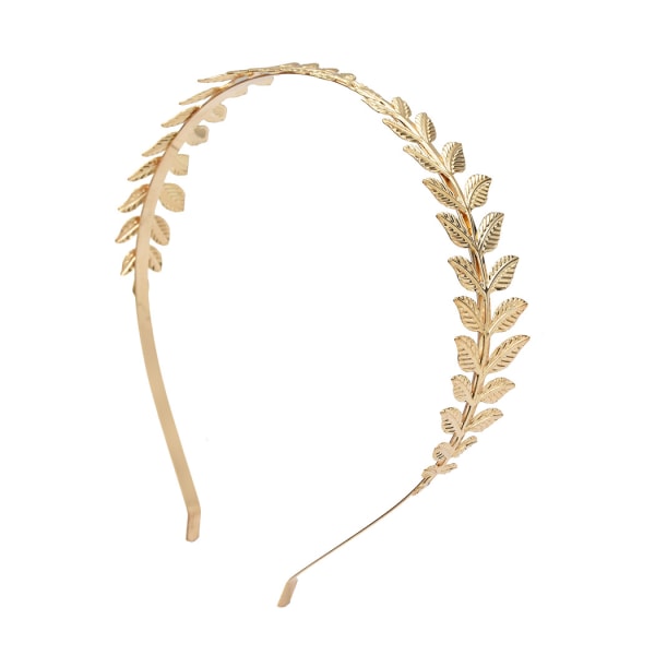 Grekisk gudinna Gold Leaf Crown Huvudbonad