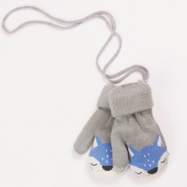 Baby stickade handskar Vinterhandskar för pojke och flicka Söt F