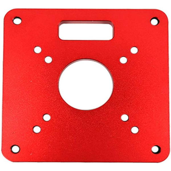 Insats för routerbord - 120 x 120 x 8 mm - Aluminium - För träbearbetning