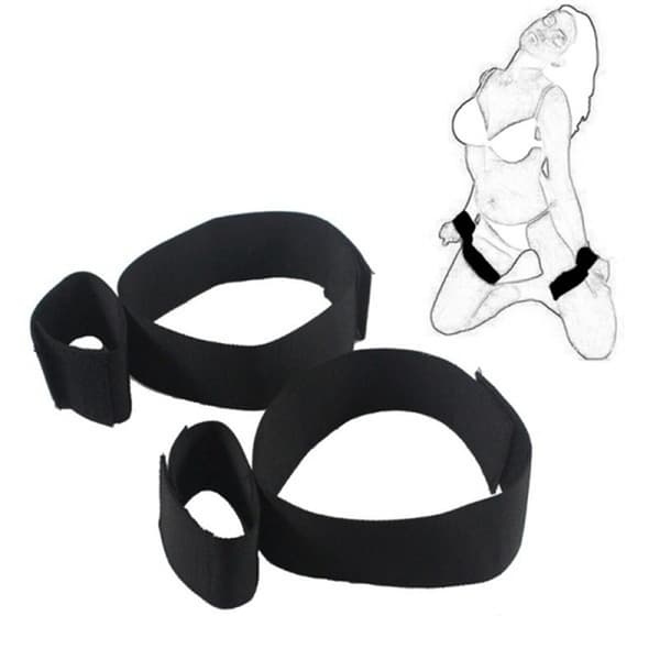 Voksenbondasje nylon håndjern for kvinner
