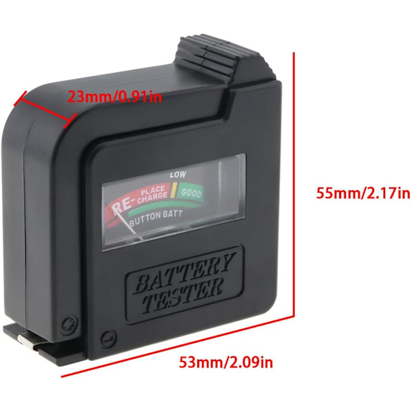 BT-860 Batteritester Spenningsmåler Monitor Elektrisk Utstyr Egnet