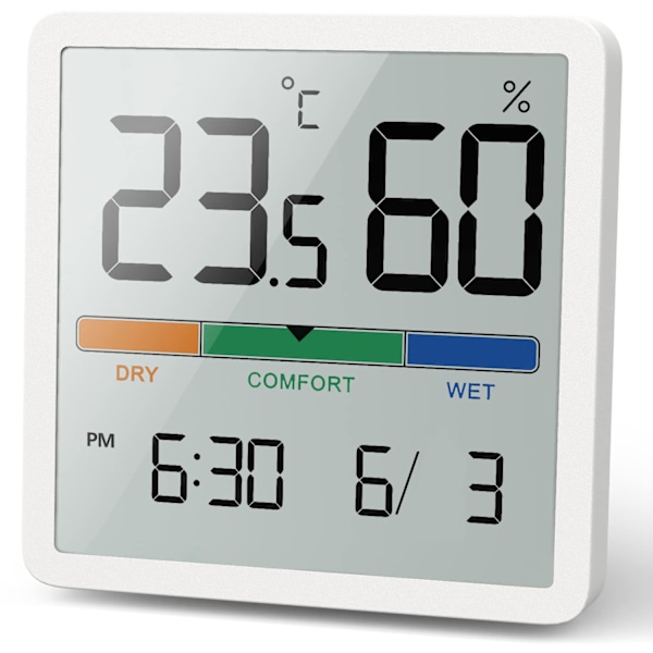 Hög precision bärbar digital termometer/hygrometer, temperatur och hygrometer