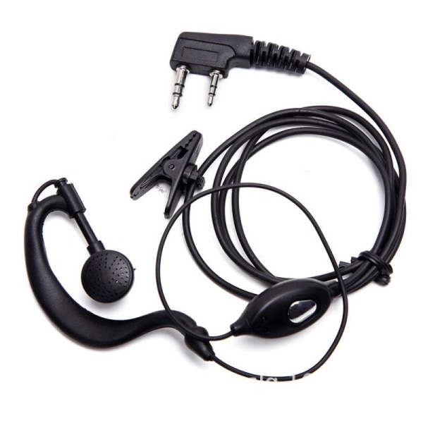 Clip-on combo øretelefon/kommunikasjonsutstyr walkie-talkie hode