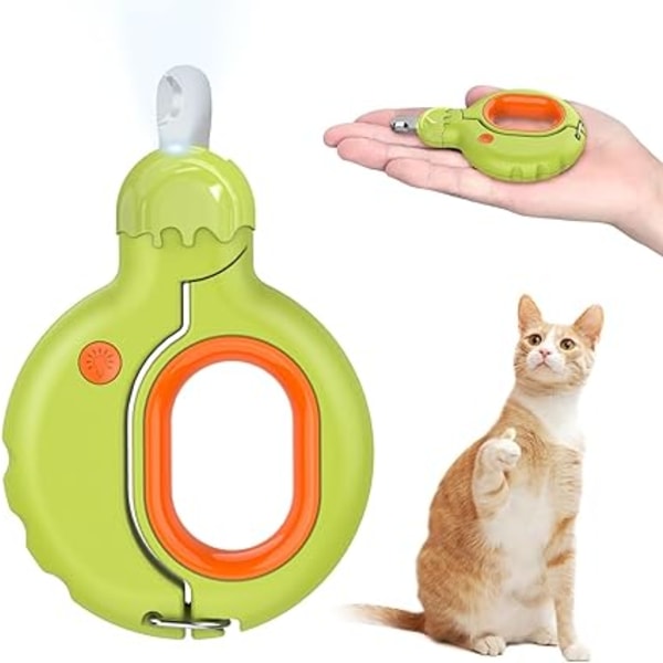 Kattnagelklippare, LED-nagelklippare för husdjur med blodlinjesensor, Säkerhetsskydd Porta