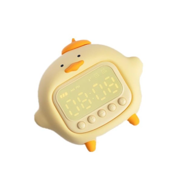 Hug Duck Kids Alarm Clock Snooze Alarm Timing Clock Dimming Med