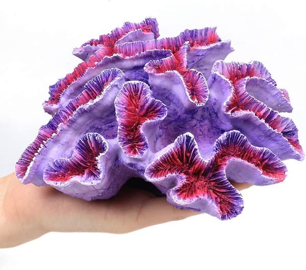 1 st Poly Coral TRIM, Aquarium Coral TRIM 6 2/5\" x 5 1/2\" x 2