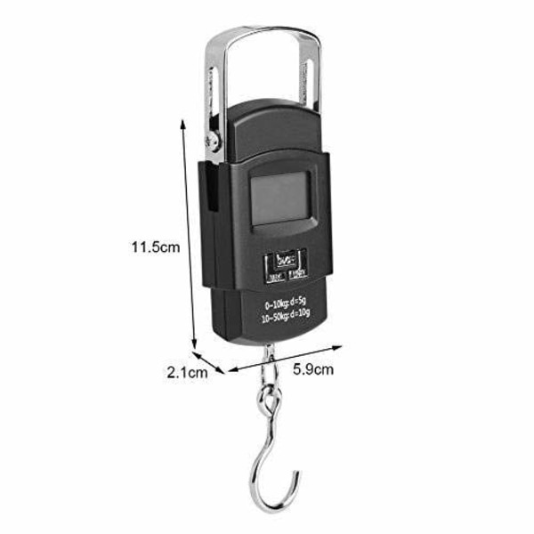 Digital hängande bagagevåg vikt 50kg LCD elektronisk mini