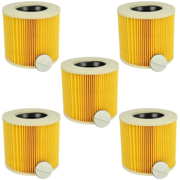 Set med 5x patronfilter kompatibla med Kärcher A 2654 Me, A