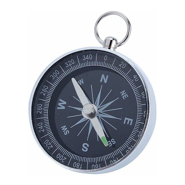 44mm Aluminium Bärbar Fickkompass Hög Noggrannhet Överlevnadskompass