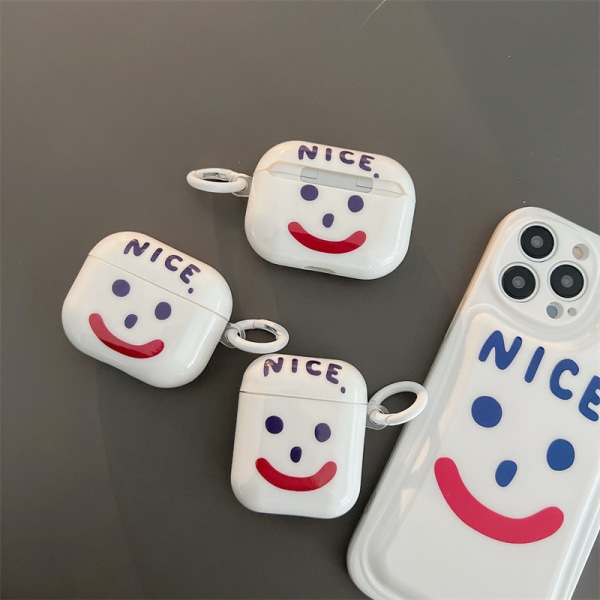 AirPods- cover Cover SNYGGT Enkel Smiley Apple Airpod 3 Co