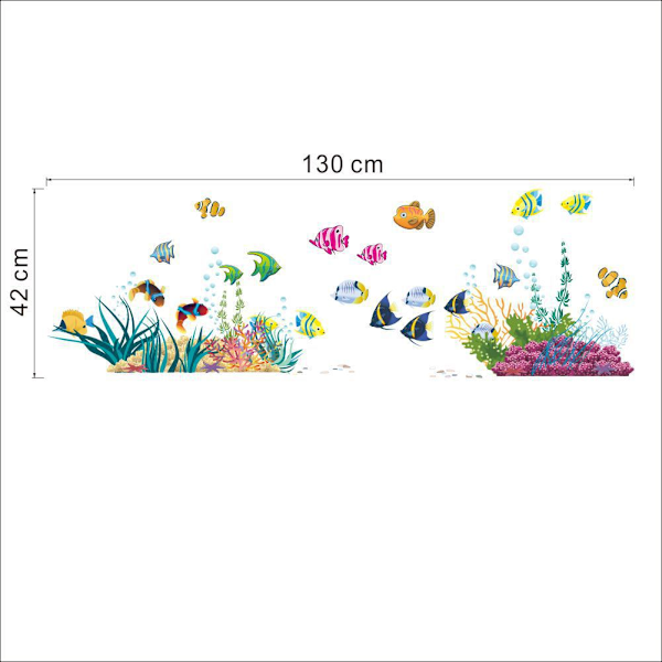 Väggdekaler Under Havet Tropiska Fiskar Väggdekaler Mural Fiskdekaler M