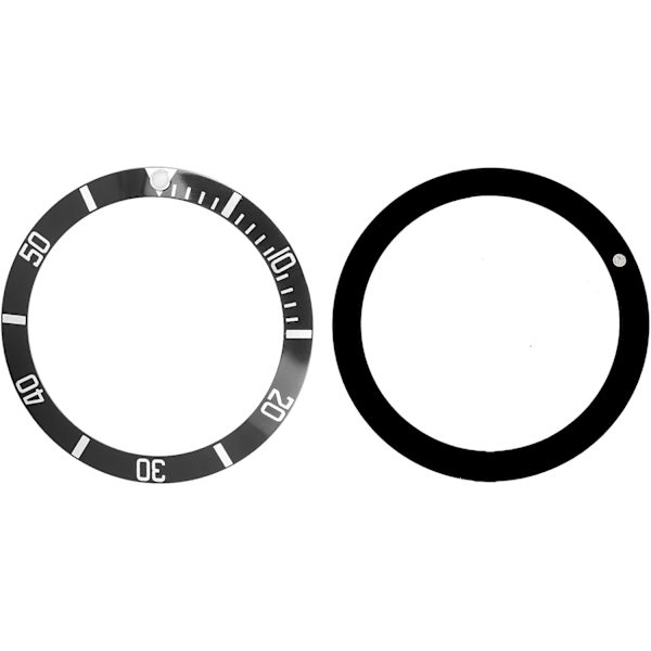 Klockringsinlägg, Keramiskt klockringsinlägg med nummermarkeringar, klockspänne