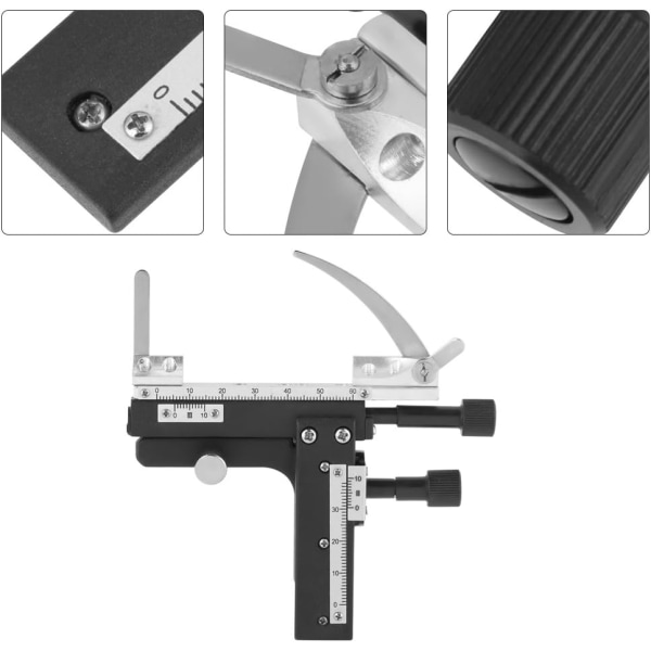 Profesjonell X-Y mikroskopkaliper med flyttbar skuff med skala
