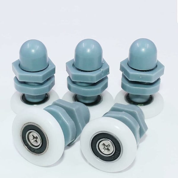 Duschdörr Rullhjul 25mm 6 Stycken Skjutdörr Rullhjul Duschdörr Rullhjul Dusch Rullhjul för Glas Duschdörrar