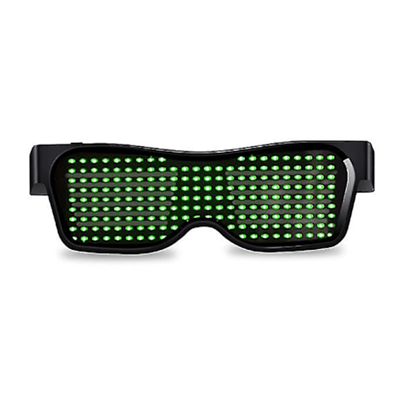 Bluetooth Led Party Glasögon Anpassade Språk ​​USB Laddning Fla