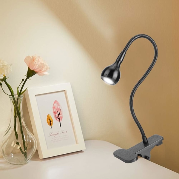 led läslampa med klämma, USB Led skrivbordslampa Sängbord La