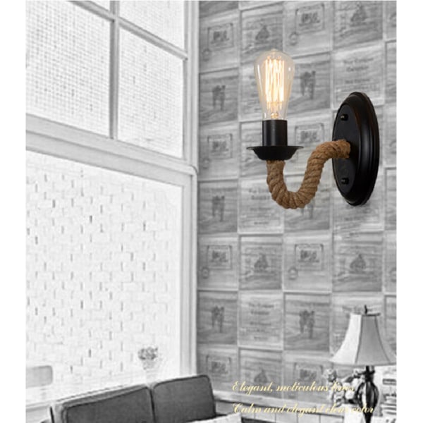 Vägglampa, vägg sänglampa, hängande lampa sovrum retro kreativ