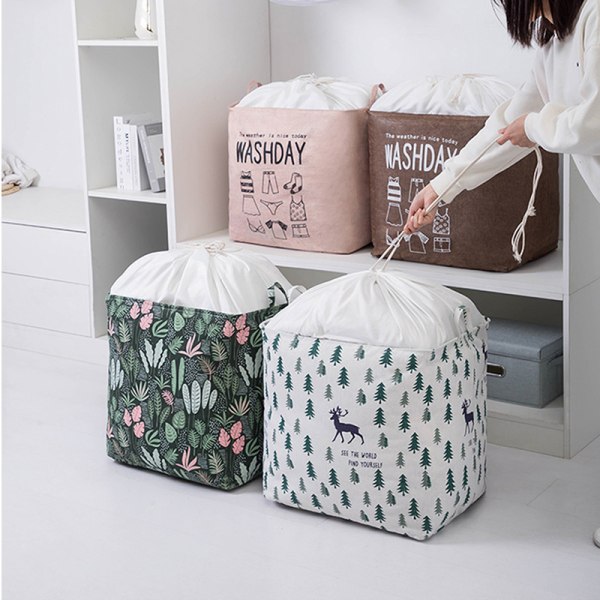 Large Organize Baskets for Clothes Storage, Fabric Laundry Basket