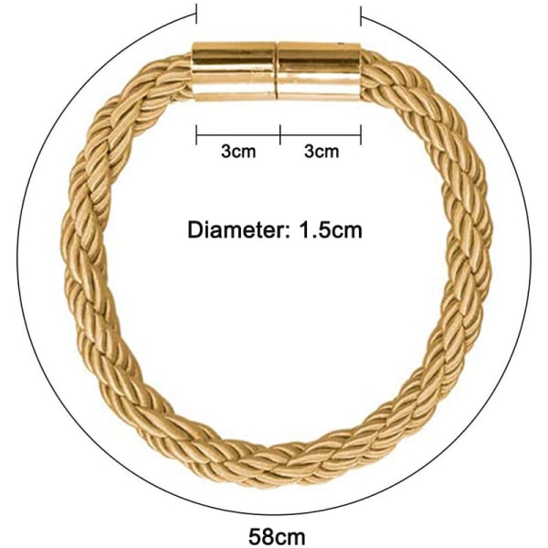 2 stk. Sterke magnetiske gardinholdere dekorative tauholdere