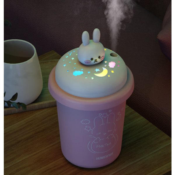 Mini Pet Home Car USB Milk Tea Cup Aroma Humidifier (Milk Tea)