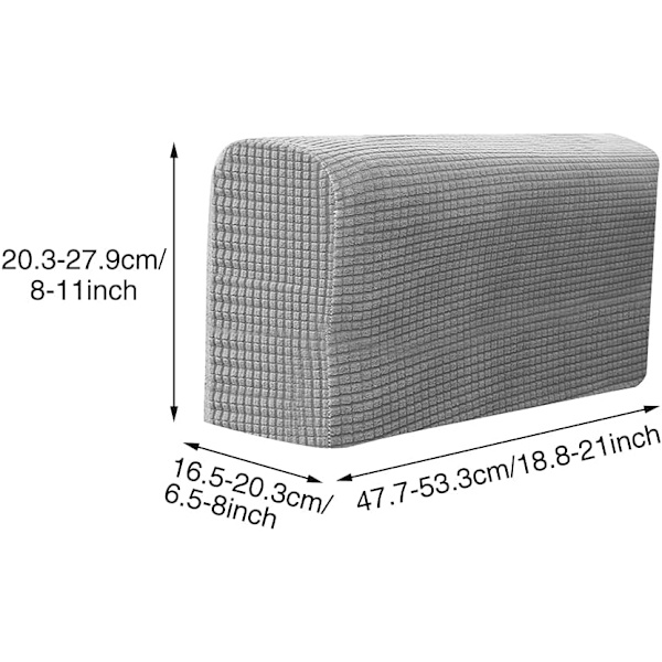 Pack Fleece Soffa Armstödsskydd för Fåtöljer Soffor Halksäker Premium