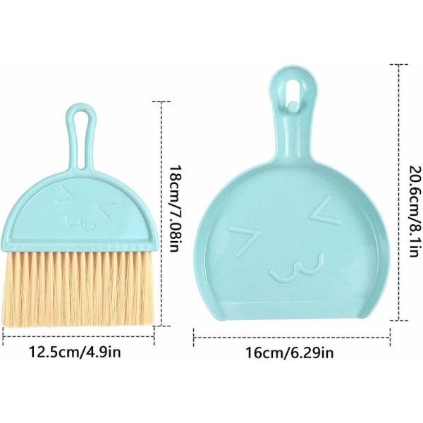 Mini Plastic Dustpan and Broom, Mini Dustpan and Brush Set, Small