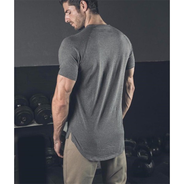 Trendy Slim Fit T-shirts til mænd - Fitness-trøjer med lang fald