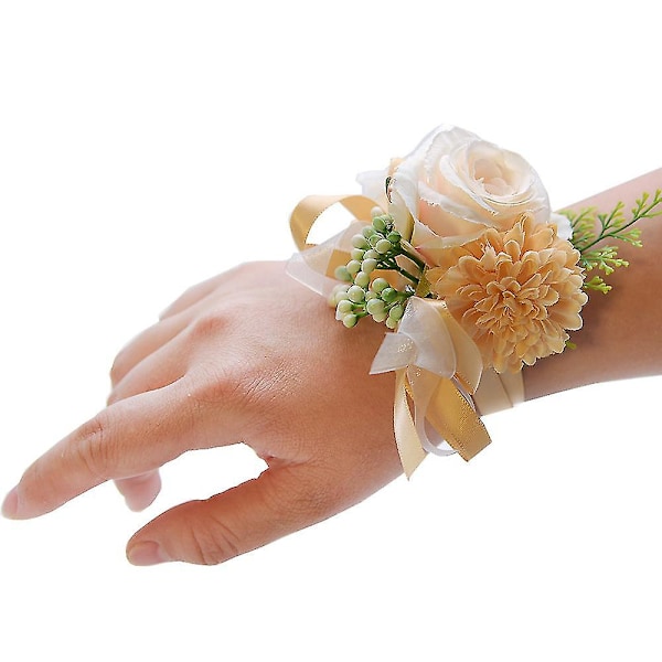 2 st bröllopshandledskorsage handledskorsage blad bal corsage handledsblommor H