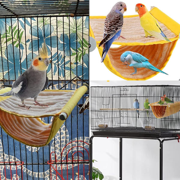 Fågelhängmatta, Papegojhängmatta, Fågelvåningssäng, Kakadu Bo, för Parakit