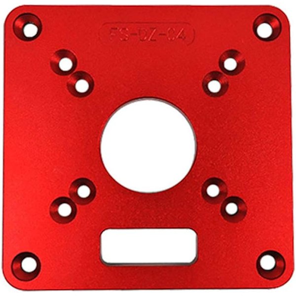 Insats för routerbord - 120 x 120 x 8 mm - Aluminium - För träbearbetning