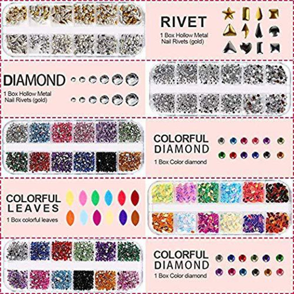 Nagelfolie, nagelstenar, nagelflingor, professionell nageldekoration