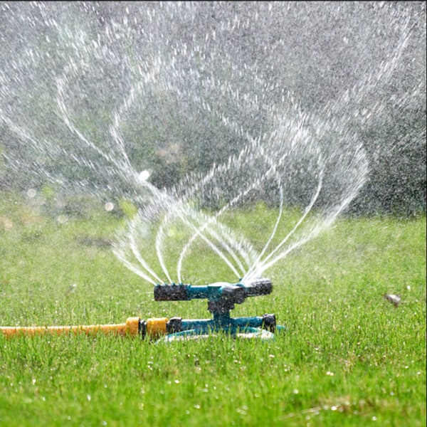 360 graders automatisk roterende hagesprinkler, stort dekningsområde