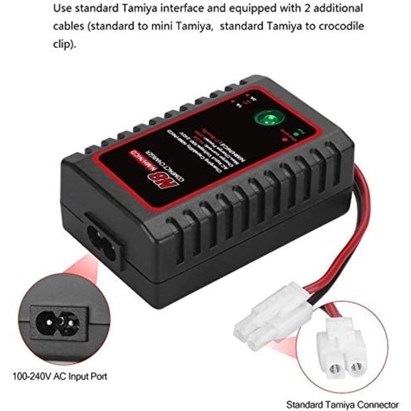 Nimh-laddare för Nimh/NiCD-batteri (2-8s), intelligent laddare för