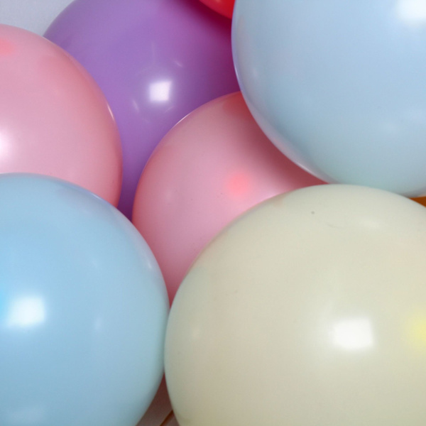 Ballonger Pastell, 100 st Latex Färgade Ballonger, Färgglada Luftballonger