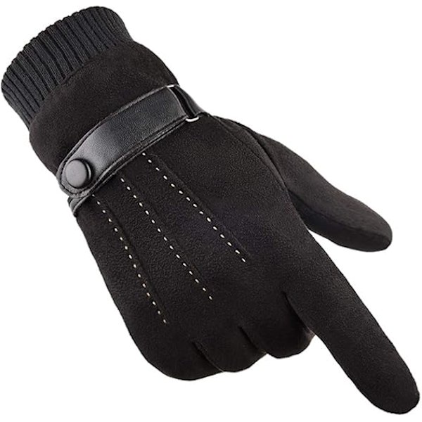 Winter Warm Touchscreen Gloves for Men Women Thermal Suede Fleece Lining Wi