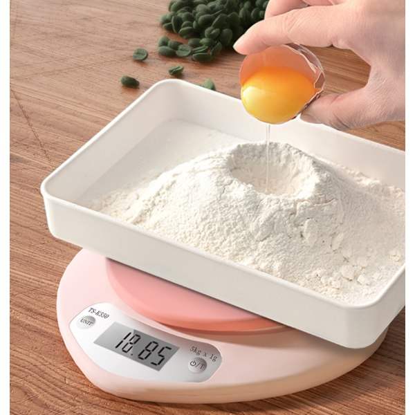 5000g/0,1g Uppladdningsbar precisionsvåg, köksvåg, medicinska ingredienser, pulver, kaffebönor