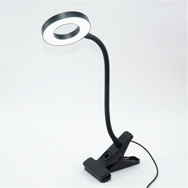 Eye Protect Clamp-lampa för bok, USB uppladdningsbar läslampa, T