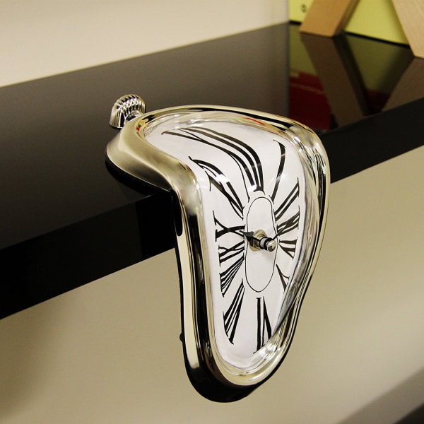 7 inch melting distorted wall clock, for decorative home office s