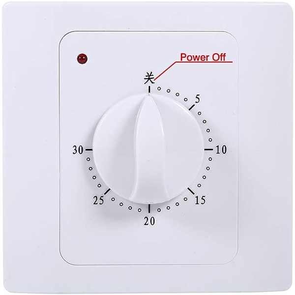 Mekanisk timerbrytare, MAGT 220v 10a 30 min digital elektrisk timer tidskontrollbrytare intelligent nedräkningstimerbrytare