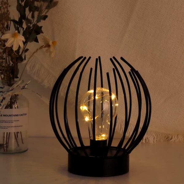 1 st Minimalistisk Manet Ljus INS Modellering Ljus, Batteridriven Inomhusljus med LED-lampa Utomhuslykta Perfekt för Rum Inredning Fest Uteplatsevenemang