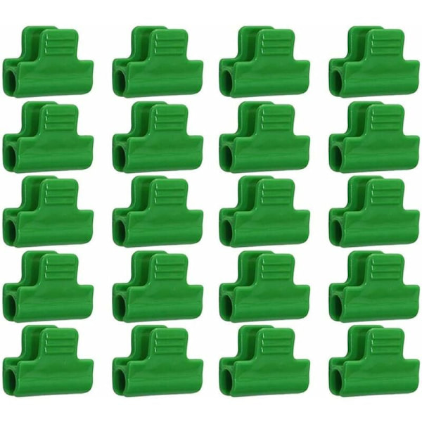 Växthusfilm Fixeringsklämmor, 20 Pack Laminerade Plast Fixeringsklämmor, Klämmor för Skjulbanderoller, Ramar och Radskydd 11mm Diameter