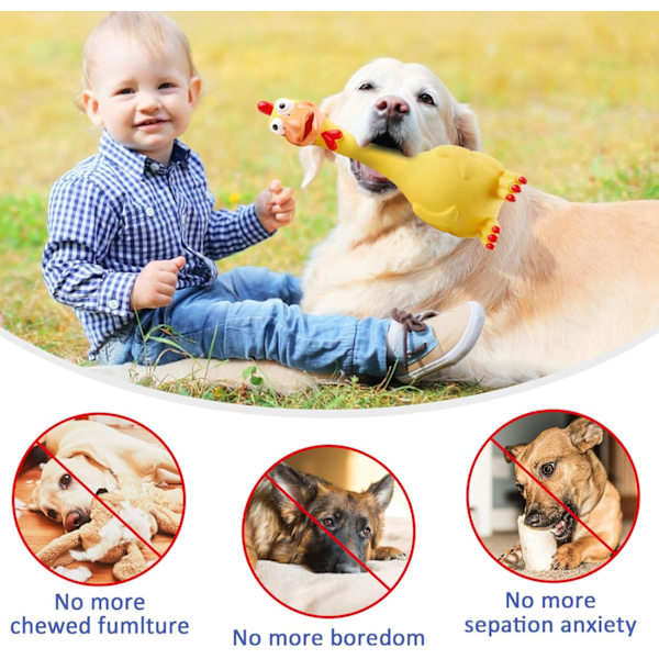 Interaktiv hund leksak, pip leksaker, hund tillbehör spel, kyckling Chr