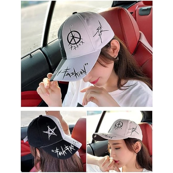 Unisex graffiti basebollkeps, utomhus snapback-hatt för K-pop-pojkar