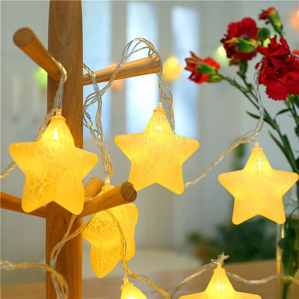 600cm/20ft 40 lampor LED lykta Crack Star USB ljusslinga Mac
