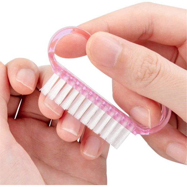 3-pack nagelborstar med handtag nagelrengöringsborstar nagelborste
