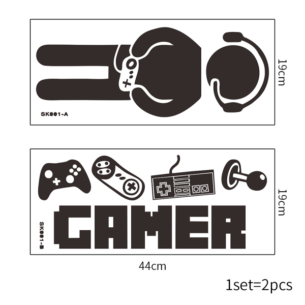Gamer Wall Stickers, Wall Stickers Arts Decorations Video Game Wa