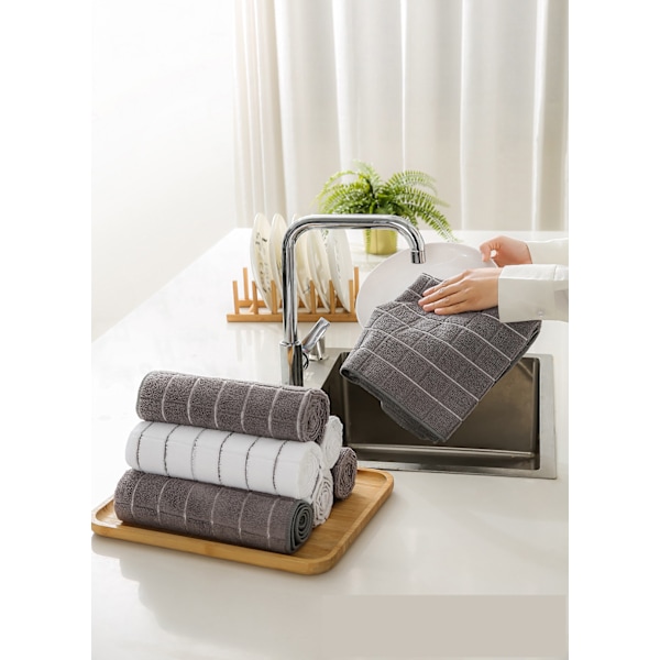 Mikrofiber Kökshanddukar, Extra Stora och Superabsorberande Kökshanddukar, Grå