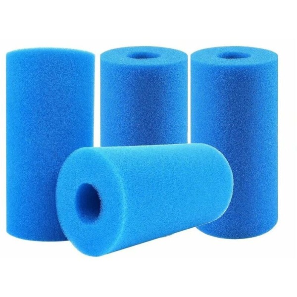 4 st filter svamp, poolfilter, poolfilter skum, filtersvamp